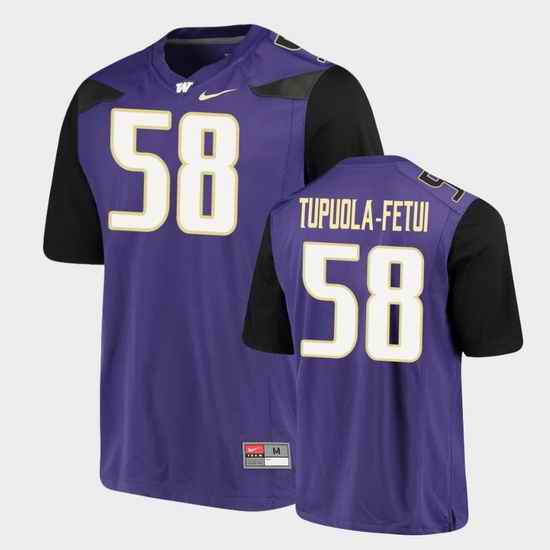 Men Washington Huskies Zion Tupuola Fetui Alumni Football Game Purple Jersey
